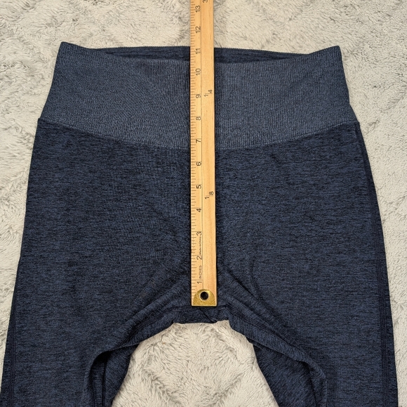 Alo Leggings Womens M Blue Heather High Waist Alosoft Lounge Performance Yoga - Picture 5 of 10